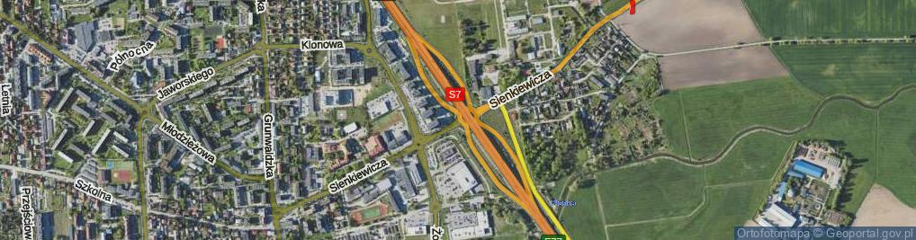 Zdjęcie satelitarne Sienkiewicza Henryka ul.