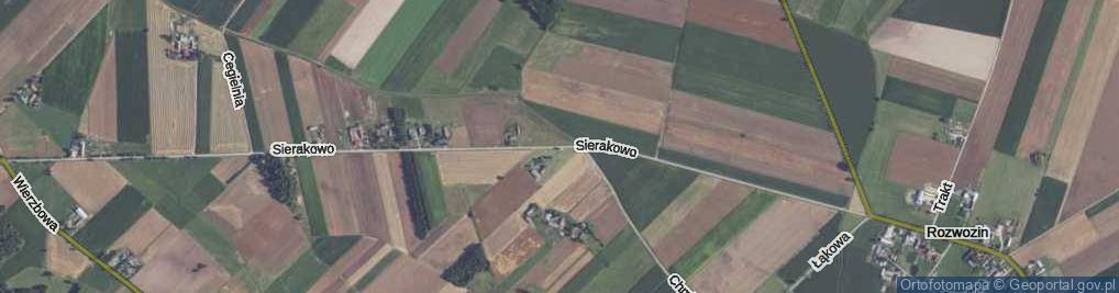 Zdjęcie satelitarne Sierakowo ul.