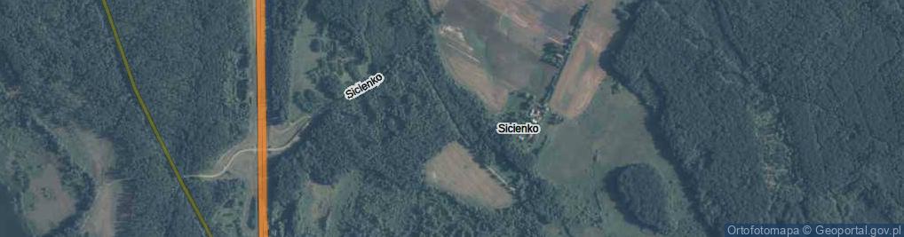 Zdjęcie satelitarne Sicienko ul.