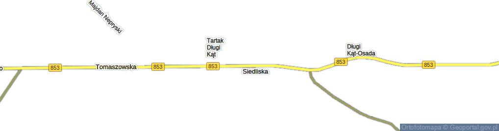 Zdjęcie satelitarne Siedliska ul.