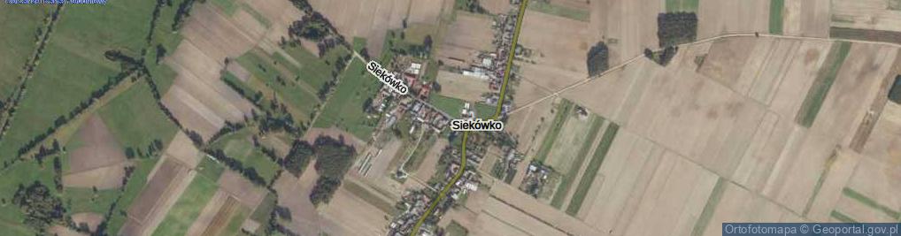 Zdjęcie satelitarne Siekówko ul.