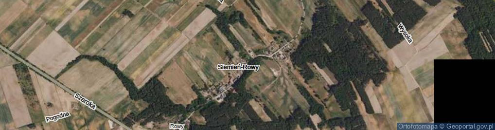 Zdjęcie satelitarne Siemień-Rowy ul.