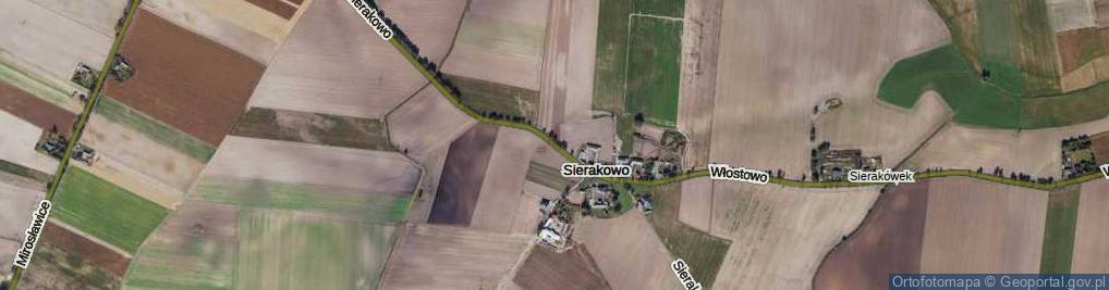 Zdjęcie satelitarne Sierakowo ul.