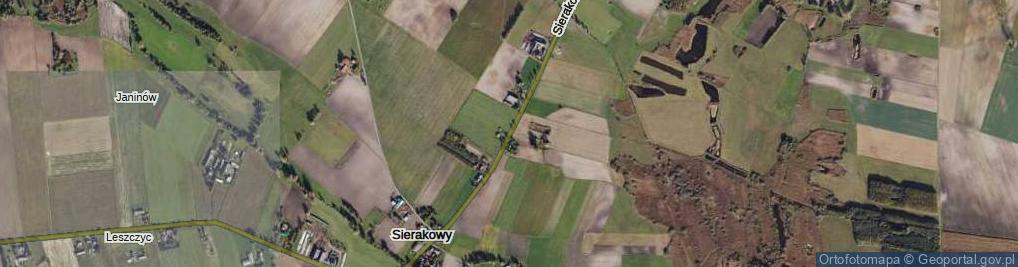 Zdjęcie satelitarne Sierakowy ul.