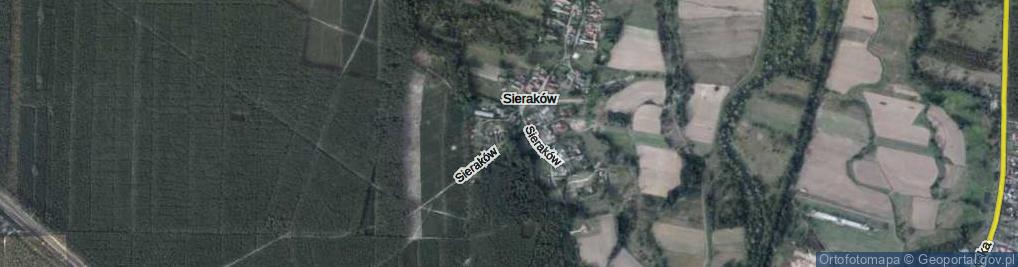 Zdjęcie satelitarne Sieraków ul.