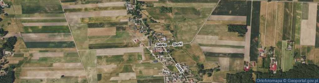 Zdjęcie satelitarne Sierki ul.