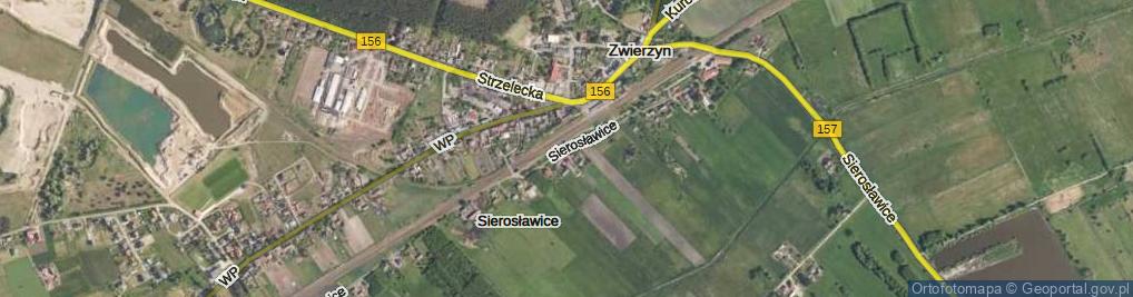 Zdjęcie satelitarne Sierosławice ul.