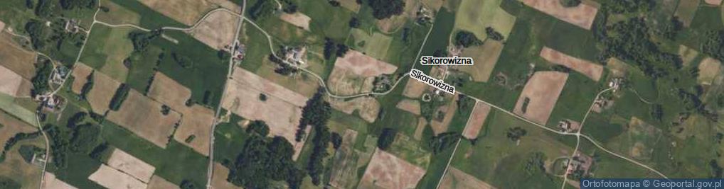 Zdjęcie satelitarne Sikorowizna ul.