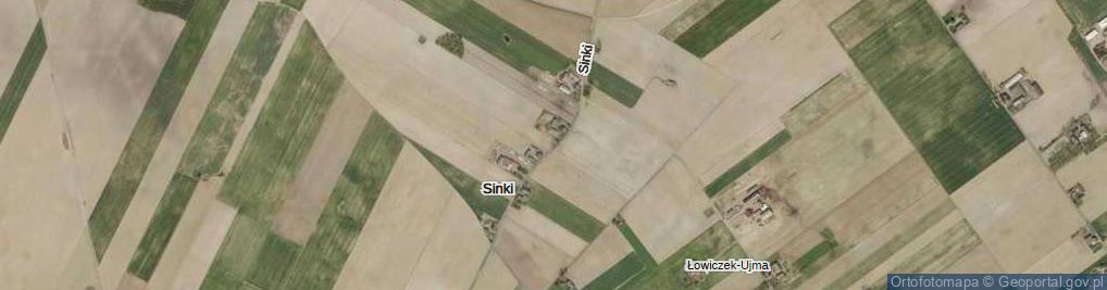 Zdjęcie satelitarne Sinki ul.