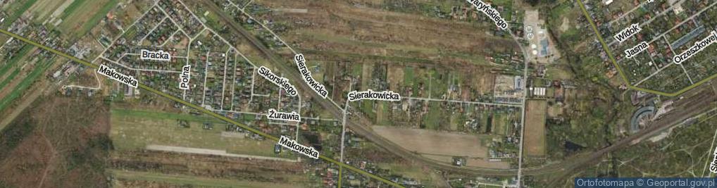 Zdjęcie satelitarne Sierakowicka ul.