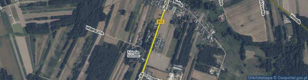 Zdjęcie satelitarne Siedlecka ul.