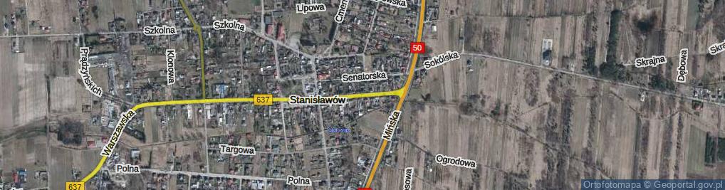 Zdjęcie satelitarne Siedlecka ul.