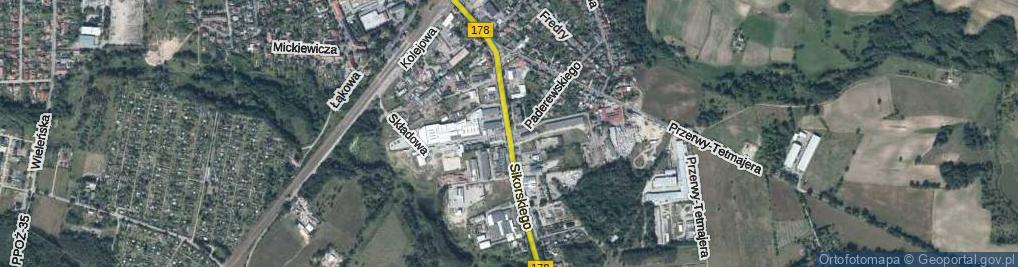 Zdjęcie satelitarne Sikorskiego Władysława, gen. ul.