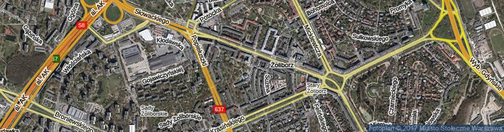 Zdjęcie satelitarne Sierpecka ul.