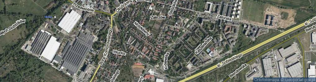 Zdjęcie satelitarne Siedzikówny-Inki Danuty ul.