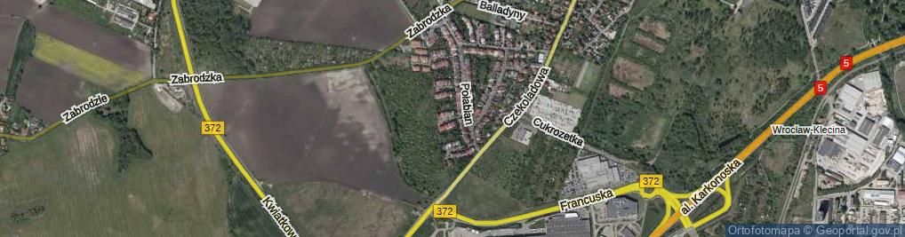 Zdjęcie satelitarne Siedliczan ul.