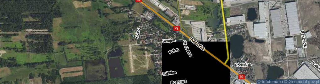 Zdjęcie satelitarne Skrajna ul.
