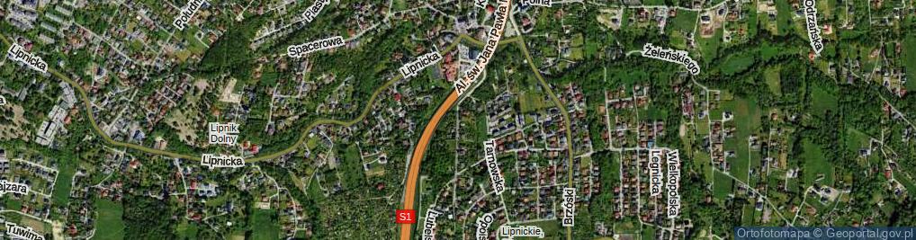 Zdjęcie satelitarne Skowronków ul.