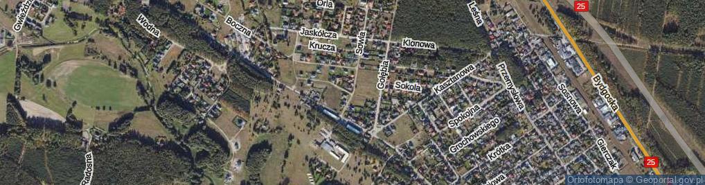 Zdjęcie satelitarne Skowronkowa ul.