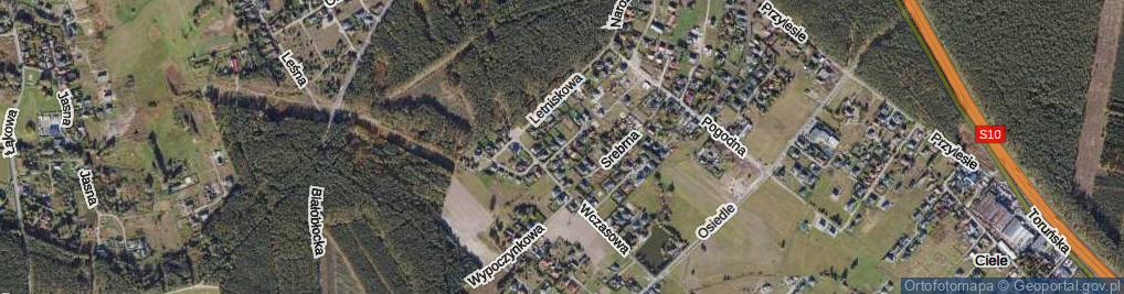 Zdjęcie satelitarne Skośna ul.