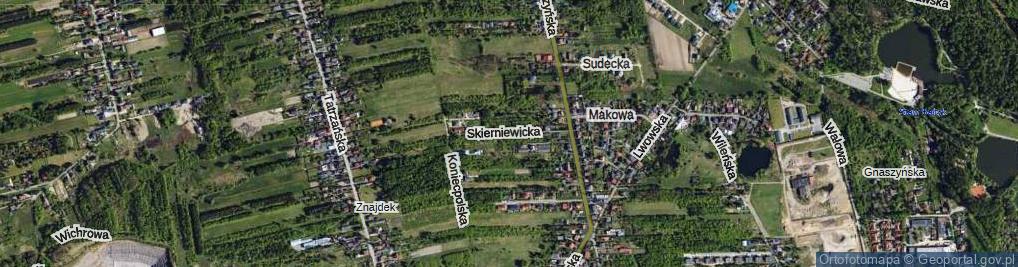 Zdjęcie satelitarne Skierniewicka ul.