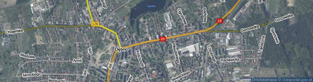 Zdjęcie satelitarne Skwer Bohaterów Bitwy pod Arnhem skw.