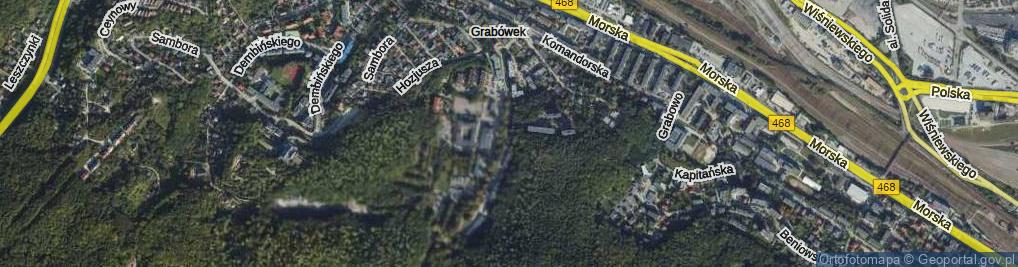 Zdjęcie satelitarne Skłodowskiej-Curie Marii ul.