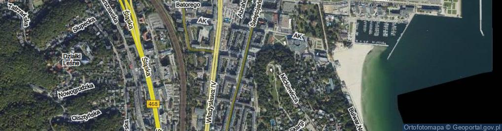 Zdjęcie satelitarne Skwer Tajnego Hufca Harcerzy skw.