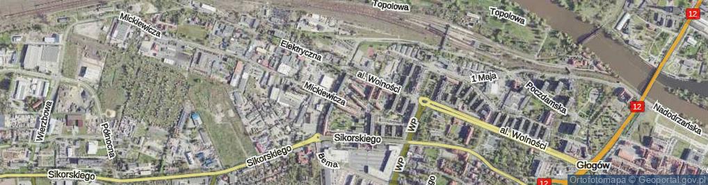Zdjęcie satelitarne Skłodowskiej-Curie Marii ul.