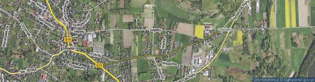 Zdjęcie satelitarne Skotnica ul.