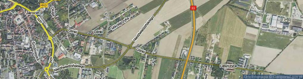 Zdjęcie satelitarne Skowronkowa ul.