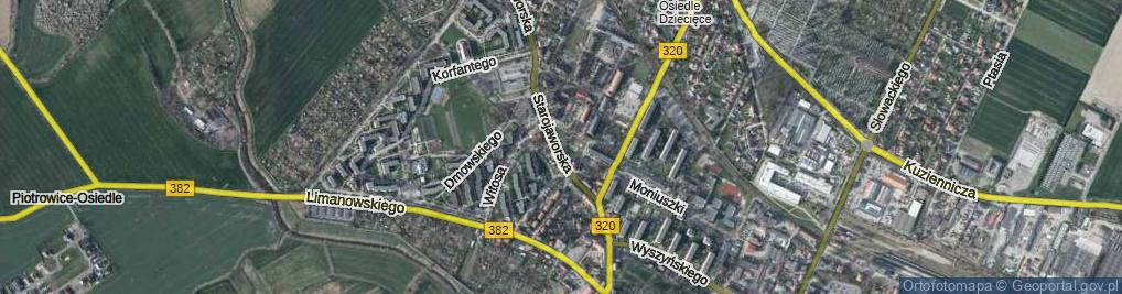 Zdjęcie satelitarne Skwer Kisielewskiego-Kisiela Stefana skw.