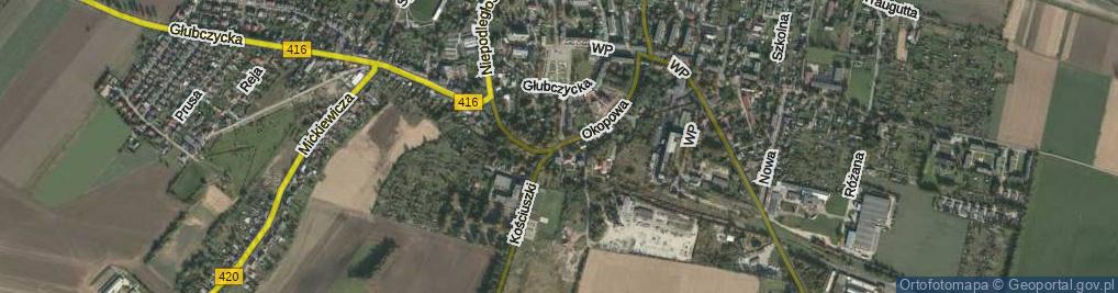 Zdjęcie satelitarne Skwer Sybiraków skw.