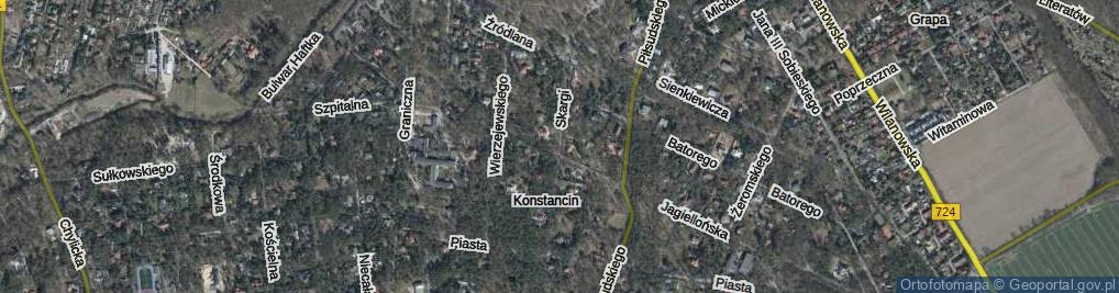 Zdjęcie satelitarne Skargi Piotra, ks. ul.