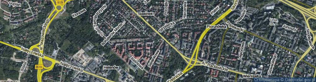 Zdjęcie satelitarne Skrajna ul.