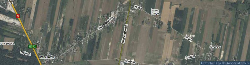 Zdjęcie satelitarne Skaryszewska ul.