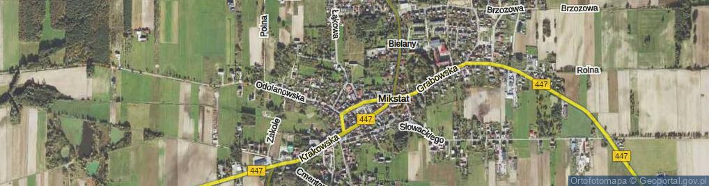 Zdjęcie satelitarne Skryta ul.