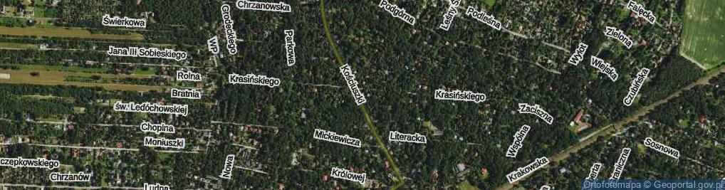 Zdjęcie satelitarne Skwer Armii Krajowej skw.