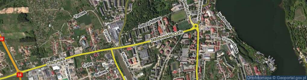 Zdjęcie satelitarne Skłodowskiej-Curie Marii ul.
