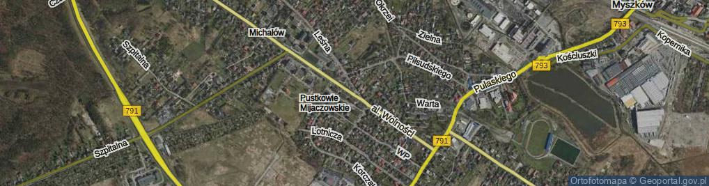 Zdjęcie satelitarne Skwer Przedsiębiorców skw.