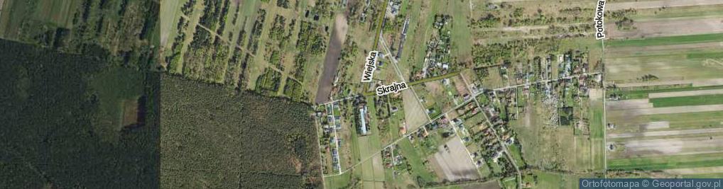 Zdjęcie satelitarne Skrajna ul.