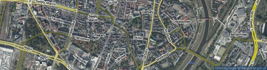 Zdjęcie satelitarne Skwer Zielone Ogródki im. Zbigniewa Zakrzewskiego skw.