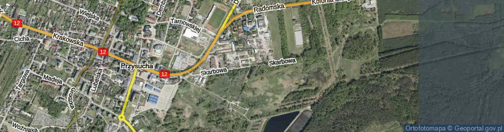 Zdjęcie satelitarne Skarbowa ul.