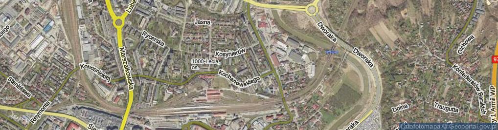 Zdjęcie satelitarne Skargi Piotra, ks. ul.