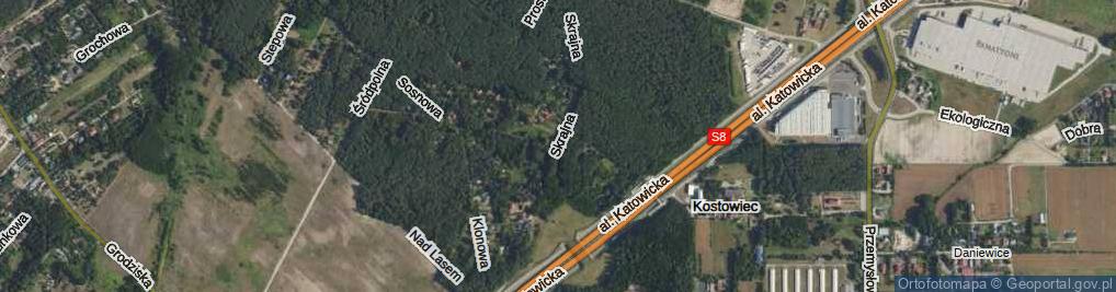 Zdjęcie satelitarne Skrajna ul.