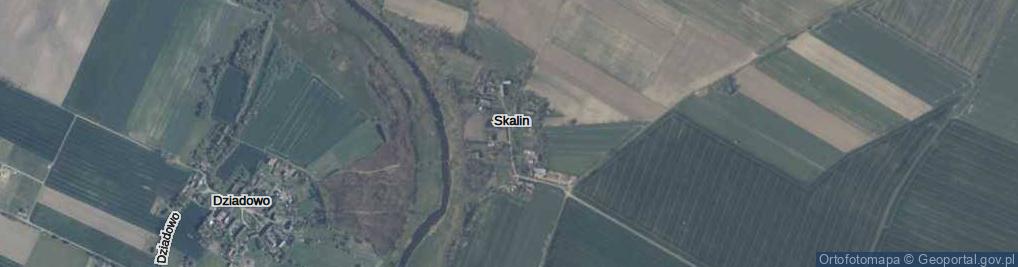 Zdjęcie satelitarne Skalin ul.