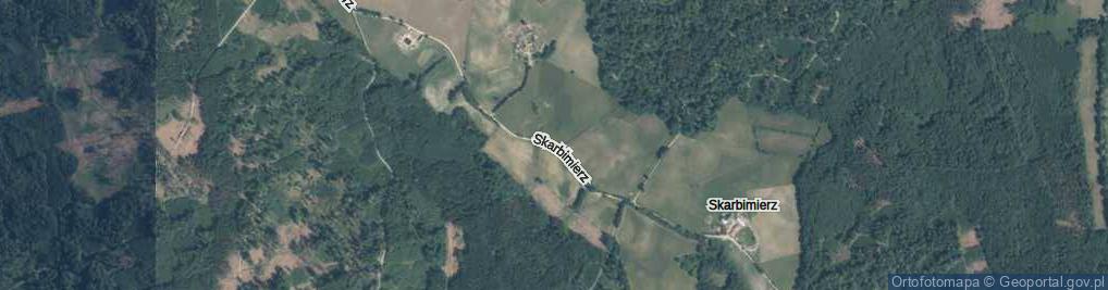 Zdjęcie satelitarne Skarbimierz ul.