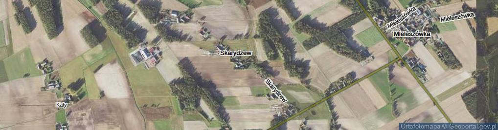 Zdjęcie satelitarne Skarydzew ul.