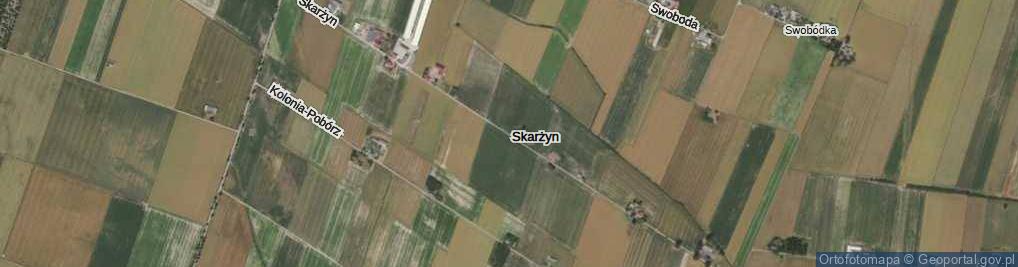 Zdjęcie satelitarne Skarżyn ul.
