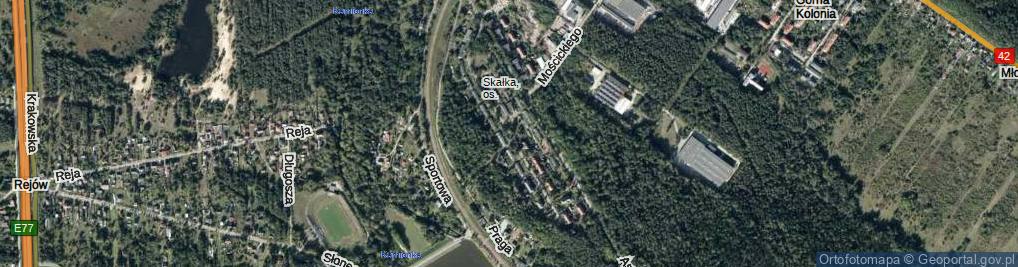 Zdjęcie satelitarne Skalna ul.